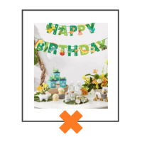 Papieren slinger Happy Birthday Baby Dino